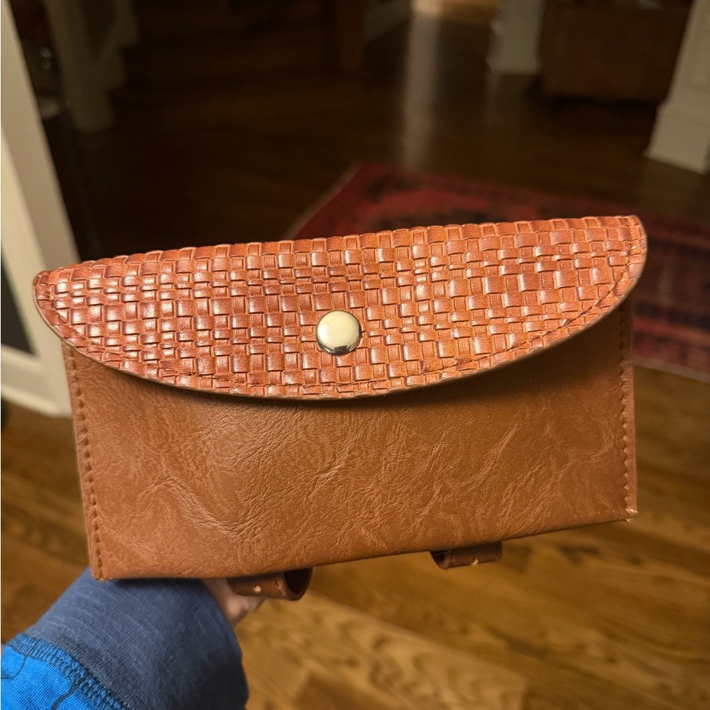 Starkenburg Company Leather Woven Belt Bag‎ | Waist Bag | Brown